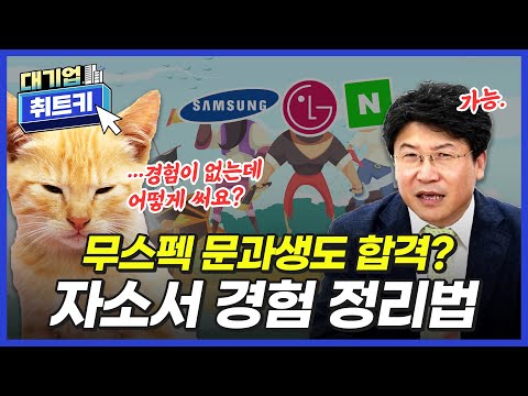 ☀2N살 무스펙, 무경험 문과생이라면?☀ 대기업 프리패스 자소서 경험 정리법 ‘취트키’!｜합격 자기소개서 예시, 자소서 핵심 역량 작성법｜대기업 취트키｜김치성 교수님｜에듀윌 취업